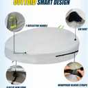 Outdoor Daybed Cover Waterproof, 600D Round Patio Sofa Cover, Heavy Duty Outdoor Canopy Daybed Sofa Cover - Ø75"X35''/18H
