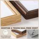 Dreamland 5x7 Picture Frame, Oak Wood 5 by 7 Frames for Tabletop & Wall Display, 5x7 Picture Frame Matted to 4x6, Rustic Wood Photo Frames with Tempered Glass (USA-Sourced White Oak Wood)