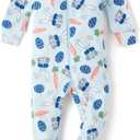 The Children's Place Sibling Matching Easter Pajamas (4T, Cool Bunny)