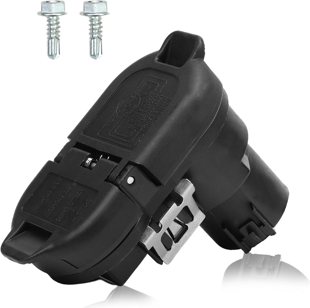 Trailer Brake Harness Towing 7-Pin Round / 4-Pin Flat Plug Connector Fits 2009-2023 F150 F250 F350 E150 E250 E350 Expedition Super Duty, Replaces 9U5Z-14489-MAA