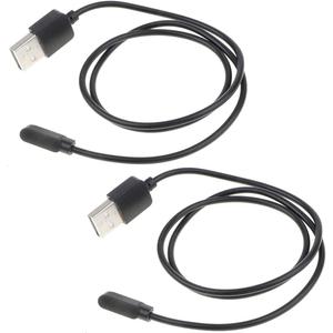 2 Pack Smart Watch Charger, Portable Magnetic Charging Station Dock with USB Charging Cable, Replacement Charging Cable for 4.0mm 2-Pin Devices