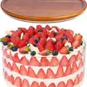 LOVYANXUE 197 oz Large Glass Salad Bowl with Acacia Wood Lid - Glass Trifle Bowl, Versatile Serving Bowls for Cake, Salad, Fruit, Baking, Dessert, Meal Prep, Storing, Microwave & Oven Safe, BPA Free (10 INCH)