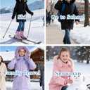 Lovekider 7-14Y Girls Winter Puffer Jacket Thick Warm Coat Cold Weather Hooded Wind-Resistant Parka for School Outdoor Wear