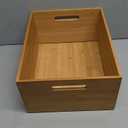 Prosumer's Choice Bamboo Storage Box - Wood Crate - Bamboo Box Storage for Kitchen, Living Room, Office - Arts & Crafts Container Caddy Basket - Home Decor & Organization Accessories 14"L x 11"W x 6"H