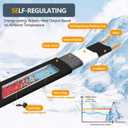 160FT Heating Cable for Metal and Plastic Home Pipes, Energy-efficient, Heat Tape for Water Pipes, Pipe Freeze Protection, Keeps Water Flowing at -40, 120V, 5W/FT