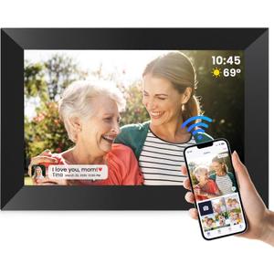 Uhale Digital Picture Frame WiFi 10.1 Inch, Electronic Photo Frames 1280 x 800 HD IPS Touch Screen, Auto Rotate, Slideshow, Share Photos/Videos from Phone Instantly