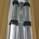 2 Pack 6x3x1FT Galvanized Raised Garden Beds Kit Outdoor Metal Gardening Planter Box for Vegetable Elevated Flower Herbs,Silver