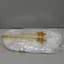 Sratte 6 Pcs Halloween Girls Fairy Costume Set, Fairy Wings Dress Up Wings Star Wand and Gold Crowns, Halloween Costume Dress Up Accessories 13 Inches Gold Wand Party Crowns Birthday Decorations