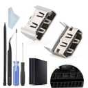 2PCS for PS4 HDMI Port Replacement for Sony Playstation 4 PS4 Socket Jack Interface Connector for PS4 Console Accessories Parts with Repair Kit