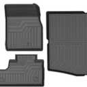 Mixsuper Floor Mats & Cargo Liner for 2021-2023 2024 2025 2026 Ford Mustang Mach-E All Weather Floor Liners and Trunk Liner Set Black (Not for Ford Mustang)