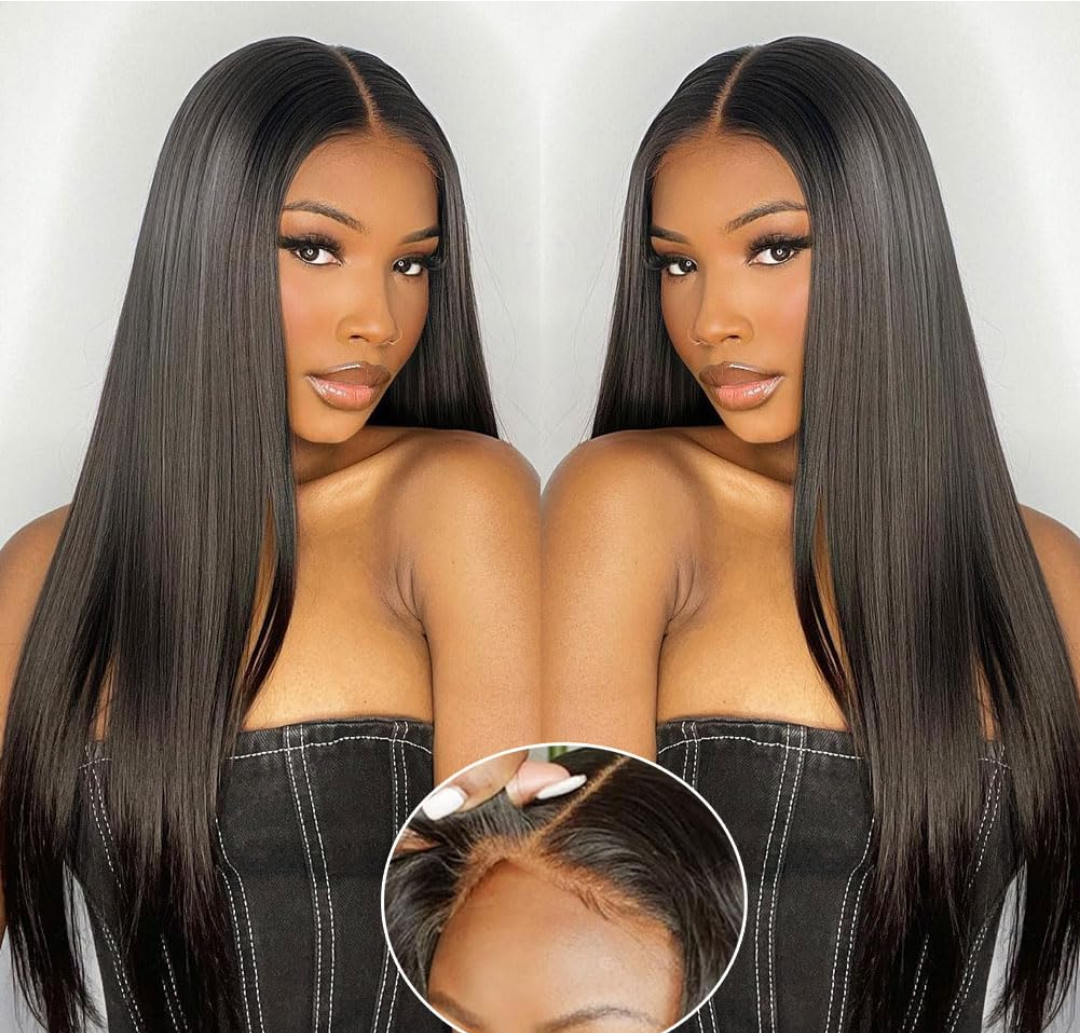 Gittale Wear and Go Glueless Human Hair Wigs Pre Plucked Pre Cut Deep Wave Lace Front Wigs 20 Inch Ready to Wear 13X4 HD Lace No Glue 180 Density Natural Human Hair Wigs For women (20 Inch)
