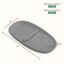 Evolur Eva Baby Changing Pad, Soft, Lightweight and Portable Changing Pad, Fits All Changing Table, Waterproof Firm Padding - Dark Gray