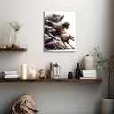 Framed Jesus and Lamb Wall Art Jesus Protecting Lamb from Wolves  24L"x16W" Canvas