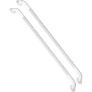2 Pack 36 Inch Anti Slip Shower Grab Bar Oil Rubbed White 1.25" Diameter,Munzong Bathroom Grab Bar, Knurled Bathroom Balance Bar,Safety Hand Rail Support Handicap Elderly Senior Assist Bath Handle