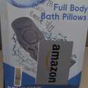 Luxury Full Body Bathtub Pillow 6D Air Mesh,Extra Long Bath Pillow for Tub Non Slip,Soft Relax Tub Pillow for Bath Head Neck Back Waist Support,Large Thick Spa Bathtub Cushion