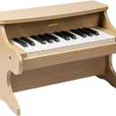ZIPPY Kids Piano Keyboard, 25 Keys Digital Piano for Kids, Mini Music Educational Instrument Toy, Wood Toy for Toddlers Girls Boys (Oak)