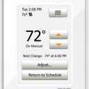 Schluter Ditra-Heat-E-RT Thermostat with Built-in Ground Fault Circuit Interrupter - Ideal for Home Floor Heating - Programmable Touchscreen, Energy Tracking, 3.5" Display - DHERT102/BW