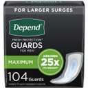 Depend Guards/Incontinence Bladder Control Pads for Men - Maximum Absorbency