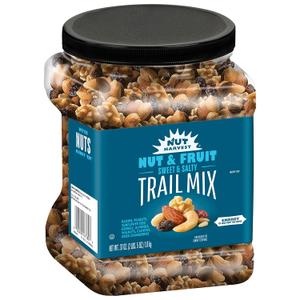 Nut Harvest, Nut & Fruit Mix, 37 Ounce Jar, BB 4/21/26 Nut Harvest, Nut & Fruit Mix, 37 Ounce Jar, BB 4/21/26