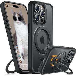 Miracase Magnetic for iPhone 16 Pro Case Black 