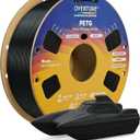 OVERTURE PETG 3D Printer Filament 1.75mm, Neatly Wound Durable PETG 1kg Spool (2.2lbs), Strong Toughness Filament, Dimensional Accuracy +/- 0.02mm, Fit Most FDM Printers (Black (1-Pack))