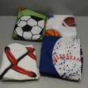 4 Pack Sports Baseball Crib Sheet Set for Boys, Neutral Soft Breathable Fitted Vintage Crib Sheet, Baseball Nursery Decor for Standard Crib and Toddler Bed Mattresses 28 x 52 in