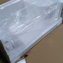 Aquatique 60 X 32 Single Threshold Shower Base With Left Hand Drain and Integral Right Hand Seat in White