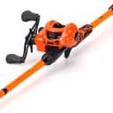 Sougayilang Baitcast & Spinning Reel and Fishing Rod Combo, IM7 Graphite 2Pc Blank Rods,EVA Handle & S Style Hook Keeper (6'10''-Medium)