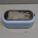 Professional Ultrasonic Jewelry Cleaner with Digital Timer,50KHz Ultrasonic Cleaner Machine with 304 Stainless Steel for Jewelry,Eyeglasses, Rings, Coin, Watch Strap, Dentures, Hygiene Items (Blue)