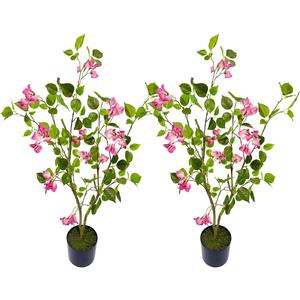 Artificial Bougainvillea Tree 3 FT, 2 Pack