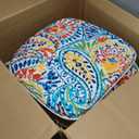 JMGBird Outdoor Chair Cushions Set of 4 Patio Cushions D16 x W17 Inch with Ties, Outdoor Chair Pad for Patio Furniture Upgrade Thicker (Paisley Patten)