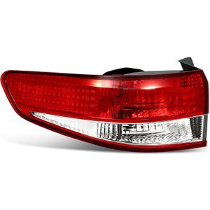 munirater Red Left Driver Outer Tail Light Brake Lamp Replacement for Accord Sedan 2003-2004