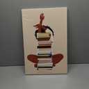 DCMVJHZV Black Girl Canvas Wall Art African American Books Wall Decor Black Woman picture Print Afrocentric Book Lover Painting Girl Artwork for Bedroom Living Room Office Dormitory(12" x 16")