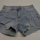onlypuff Denim Shorts for Women (Medium, B-light Blue)
