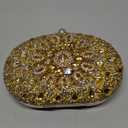 Rhinestone Evening Clutch Purses for Women Wedding Clutch Party Purse Bridal Diamonds Prom Cocktail Handbags (Gold)