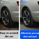 2 x 4PCS Car Mud Flaps, Mud Guard, Fender Guard, Splash Guard, Front & Rear Side Mud Guard, Wheel & Tire Splash Guards, Fender Against Sewage, Mud, Dust, Snow, No Drilling Mudguards Universal for Most Car