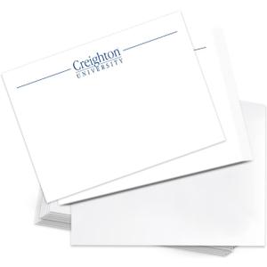 Desert Cactus Creighton University 10 Pack Notecards Stationery Cardstock CU Bluejays Includes Envelopes Memo Party Thank You (Notecard 1b)