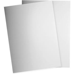 uxcell 2Pcs 304 Stainless Steel Sheet Plate, 6" x 4", 24 Gauge (0.5mm) Thickness, Stainless Steel Plate with Gloves for Crafting, Modelers, Jewelry, Repairs, Electrical Repairs (Silver)