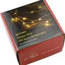 ER CHEN 8 Lighting Model Indoor and Outdoor Waterproof Battery Operated 100 LED String Lights on 33 Ft Long Ultra Thin Copper String Wire with 13 Key Remote Control(Warm White)