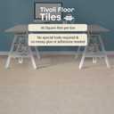 Tivoli Self Adhesive Vinyl Floor Tiles, 45 Tiles - 12" x 12", Carrera Marble - Peel & Stick, DIY Flooring for Kitchen, Dining Room, Bedrooms, Basements & Bathrooms by Achim Home Decor