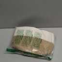 Dahey Jute Cotton Rope Plant Basket Mini Woven Storage Basket for Up to 7" Planter, Decorative Flower Pot Cover Closet Storage Bin Table Desk Organizer Modern Home Decor,  White and Beige, 7.3"W × 7.3"H