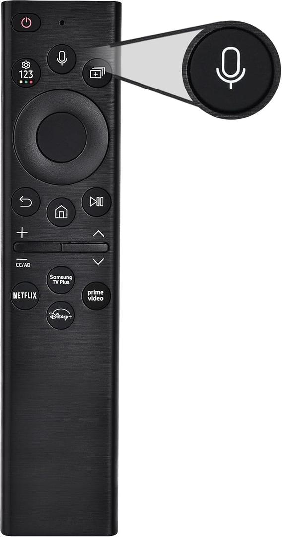 Voice Remote for Samsung Smart TV,Replacement Control for Frame TV,for All 2019 to 2025 Samsung Crystal/UHD/QLED/NEO QLED/ 4K 8K Smart TVs,No Solarcell,BN59-01385A