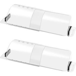 2-Pack Air Vent Deflector 8.5 to15.5 Inches, Aerospace-Grade Plastic (5-Meter Drop Resistant), 200% Stronger Magnetic AC/Heat Vent Covers (-35F to 284F) for Ceiling/Floor/Wall Registers