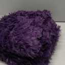 Przemy Fluffy Runner Rug for Bedroom Living Room, 2x6 Feet Dark Purple Shag Area Rugs, Soft Fuzzy Carpet for Bedside Nursery Kids Room College Dorm, Plush Throw Rug for Home Decor