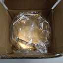 3 Wick Candle Holder, Golden Shell Design Candle Jar Holder for 4-Inch Diameter Jars (5.25" D x 3.5" H) (Golden)