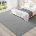 6x9 Feet Grey Area Rugs for Bedroom, Indoor Washable Memory Foam Rug for Living Room, Modern Aesthetic Minimalist Non-Slip Carpets for Kids Boys Girls Adults Dorm Home Decor