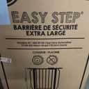 Regalo Safety 29-49" Easy Step Extra Wide Baby Gate for Doorways & Bottom of Stairs, Pressure Mounted Safety Gate with Door for Babies, Toddlers & Pets, Platinum