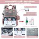JOLLITO Baby Diaper Bag Backpack with Changing Station, Large Capacity, Stroller Straps and USB Charging Port, Baby Registry Search for Boys & Girls