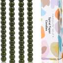 Olive Spiral Taper Candles Twisted Candle Conical Stick Candles for Holiday Wedding Party Wax Unscented Dinner Candle Dripless,Christmas Gift H 10 Inch, 4pcsOlive-C