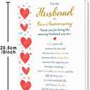 3 x Romantic Anniversary Card for Husband